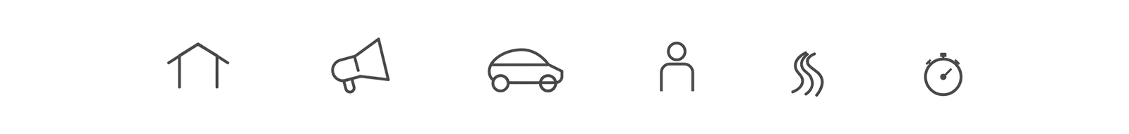 Íconos: inicio, campañas, mi auto, mi cuenta, kilómetros y tiempo al volante.