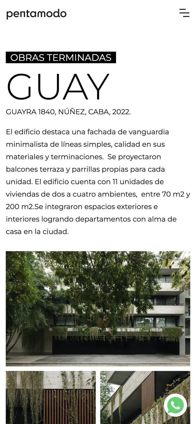 Obra terminada Guay en el celular: título, texto y fotos.