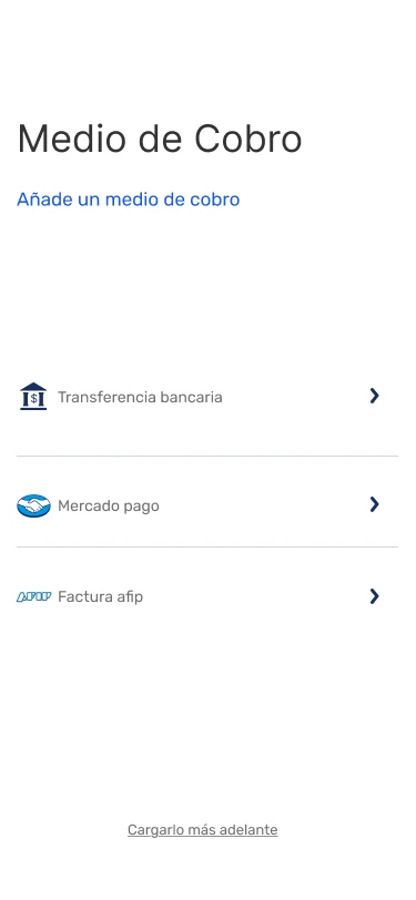 Medios de cobro: transferencia, Mercado Pago o factura.