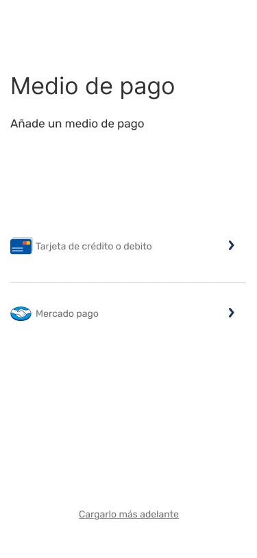 Medios de pago: tarjeta o Mercado Pago.