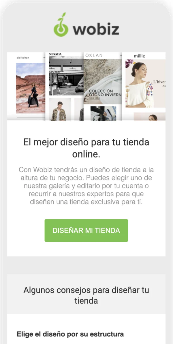 Newsletter: El mejor diseño para tu tienda online.