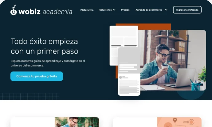 Home de Wobiz Academia: Todo éxito empieza con un primer paso.