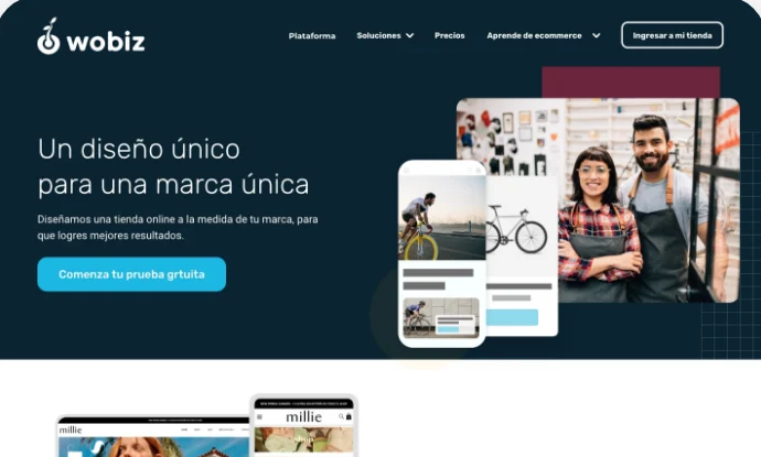 Página de diseño: Un diseño único para una marca única.